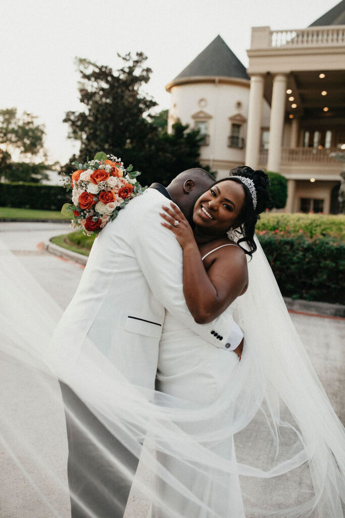 Bridal portrait taken at the springs in cypress