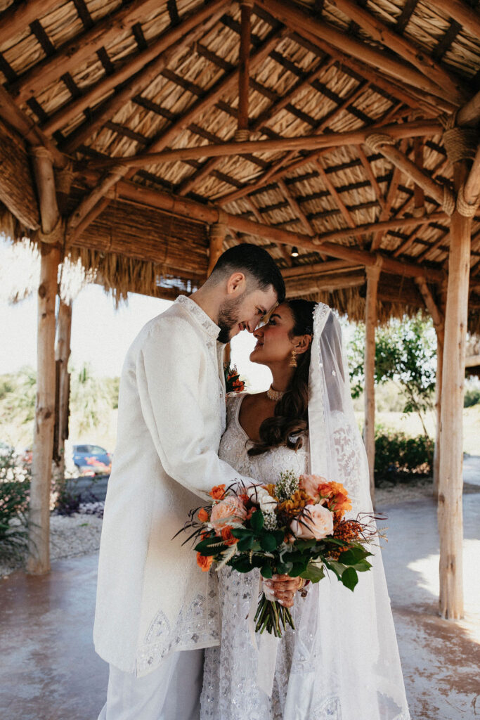 Three Bells Mission bridal portrait