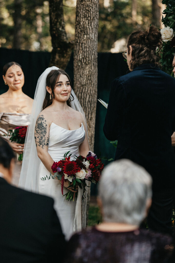 Emotional vows at a wedding in Houston 